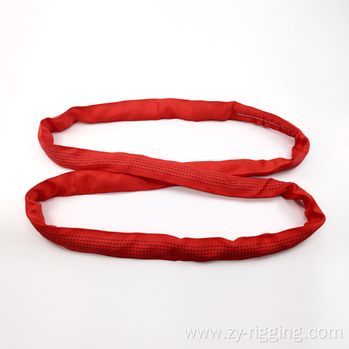 30T Polyester Round Tubular Webbing Sling for lifting